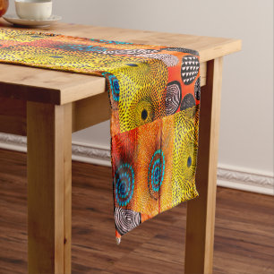 Savanna Mosaic: Afrocentric Colour Block Short Table Runner