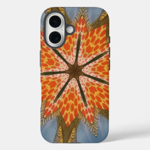 Savanna Star Bloom – A Bold African Animal Print iPhone 16 Case