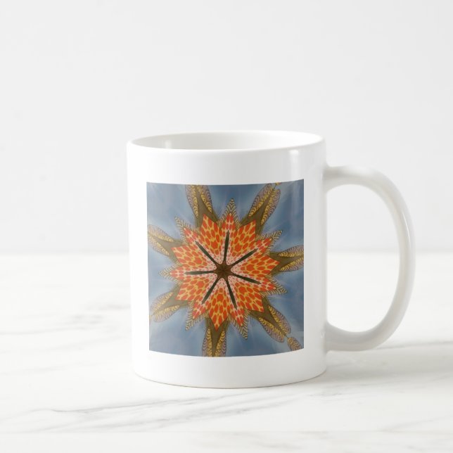 Savanna Star Bloom – A Bold African Animal Print Coffee Mug (Right)