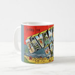 Savannah Beach Georgia 2 Greeting Mug<br><div class="desc">A fun,  colourful retro,  vintage postcard for Savannah Beach,   Georgia repurposed on a mug.</div>