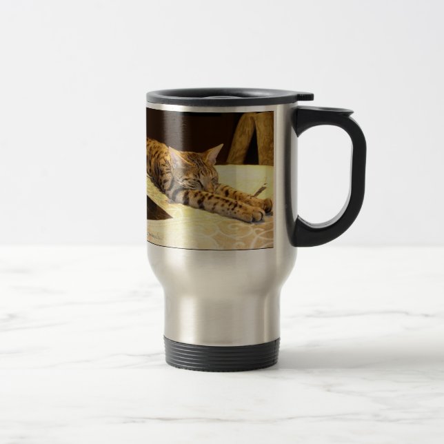 Savannah Cat Awakening Mug (Right)