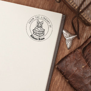 Savannah Cat, Book From the Library Of  Rubber Stamp