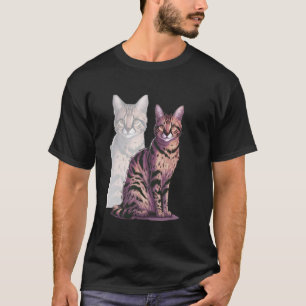 Savannah Cat Funny Design Serval Cat T-Shirt