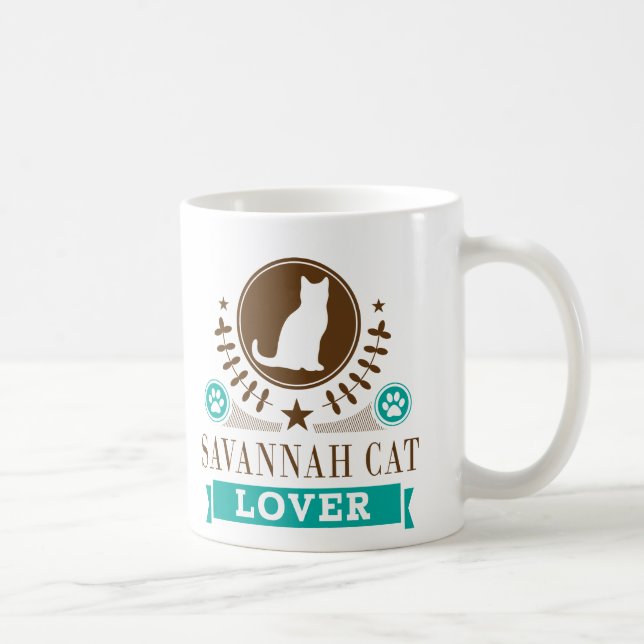 Savannah Cat Lover Coffee Mug (Right)