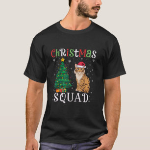 Savannah Cat Squad Boys Girls Kids Christmas Tree T-Shirt