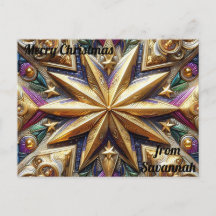 SAVANNAH ~ CHRISTMAS ~ 3D star pattern ~