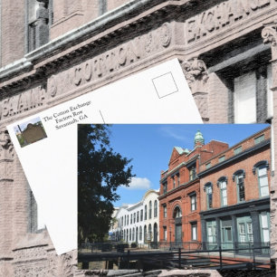Savannah Cotton Exchange Factors Row Photographic Postcard