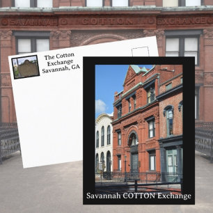 Savannah Cotton Exchange Photographic Postcard