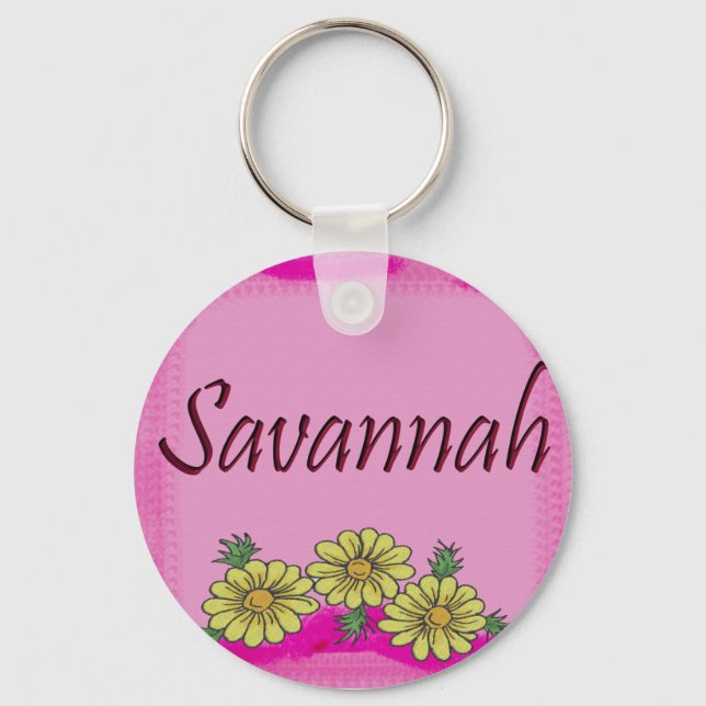 Savannah Daisy Keychain (Front)