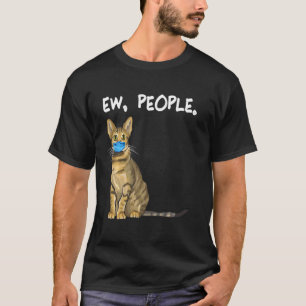 Savannah Ew People Cat Wearing Face Mask T-Shirt