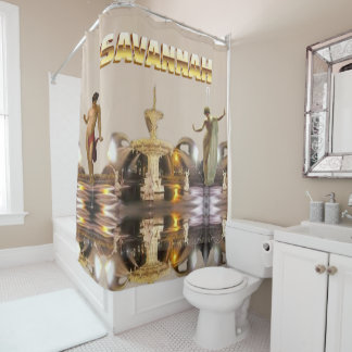 Savannah Forsyth Park Fountain Classical Shower Curtain
