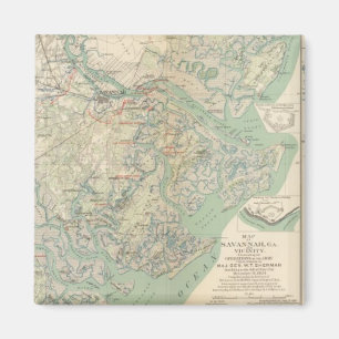 Savannah, Ga and vicinity Magnet