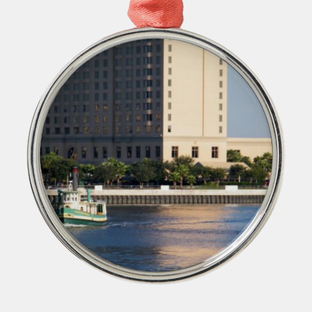 "SAVANNAH, GA" METAL TREE DECORATION (Front)