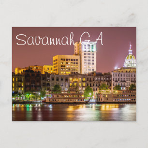 Savannah GA Postcard