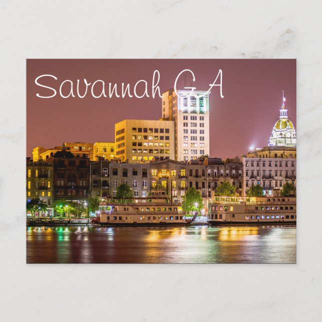 Savannah GA Postcard (Front)