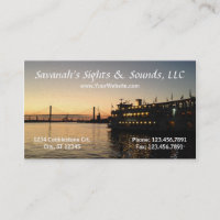 Savannah GA River Night Scene