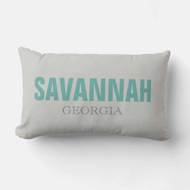 Savannah Georgia Beach Throw Pillow (Front)