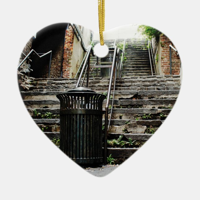 Savannah Georgia Downtown Historic Ceramic Tree Decoration (Front)