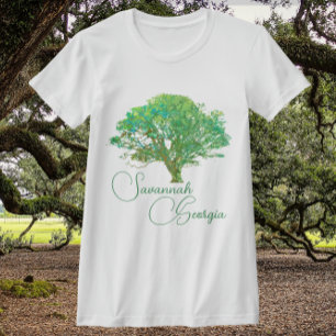 Savannah Georgia Enchanting Live Oak Tree T-Shirt