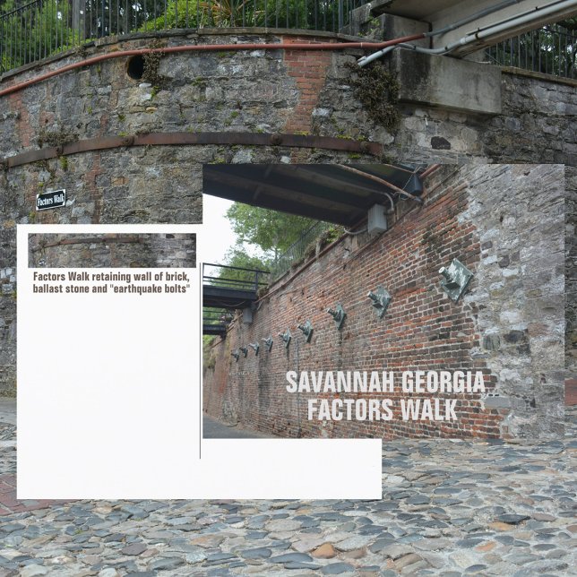 Savannah Georgia Factors Walk Photographic Postcard (Creator Uploaded)