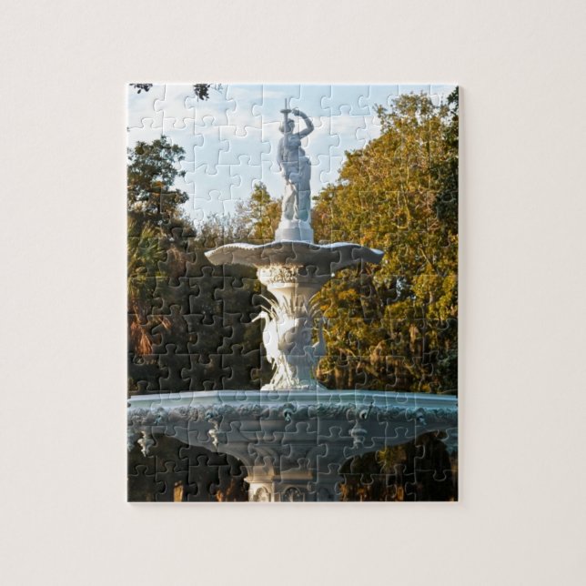 Savannah Georgia Forsyth Park Fountain Jigsaw Puzzle (Vertical)