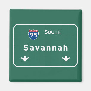 Savannah Georgia ga Interstate Highway Freeway : Magnet