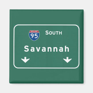 Savannah Georgia ga Interstate Highway Freeway : Magnet