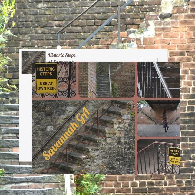 Savannah Georgia Historic Steps Postcard (Creator Uploaded)