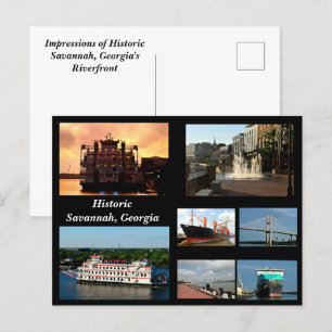 Savannah, Georgia Holiday Postcard