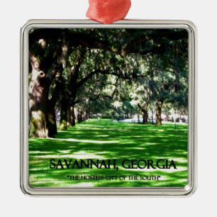SAVANNAH, GEORGIA METAL TREE DECORATION