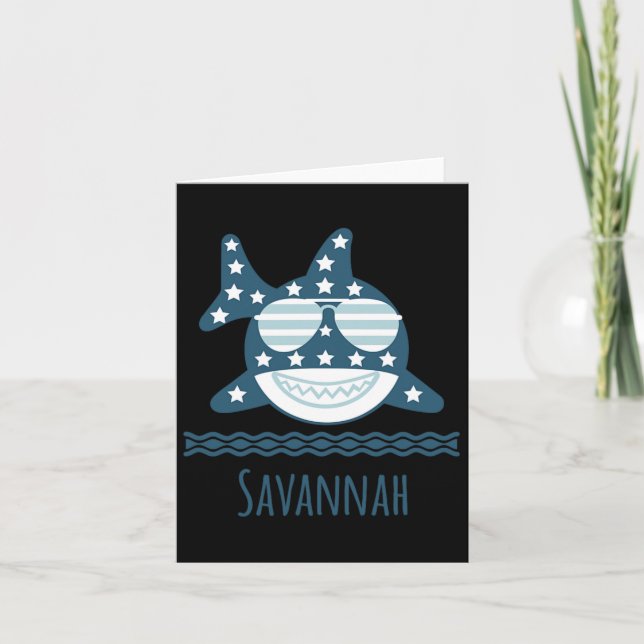 Savannah Georgia Nautical Coastal Fishing Boating  Card (Front)