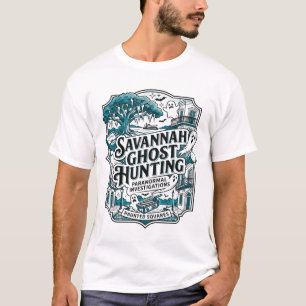 Savannah Georgia Paranormal Ghost Hunting Squares T-Shirt