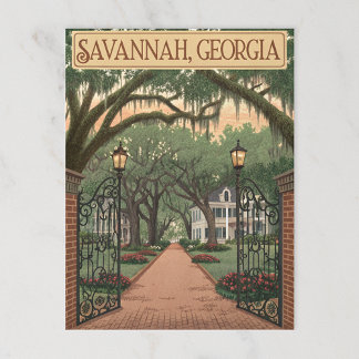 Savannah, Georgia Postcard