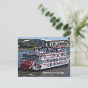 Savannah, Georgia Riverboat postcard
