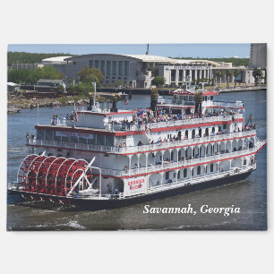 Savannah, Georgia Riverboat postcard Magnet