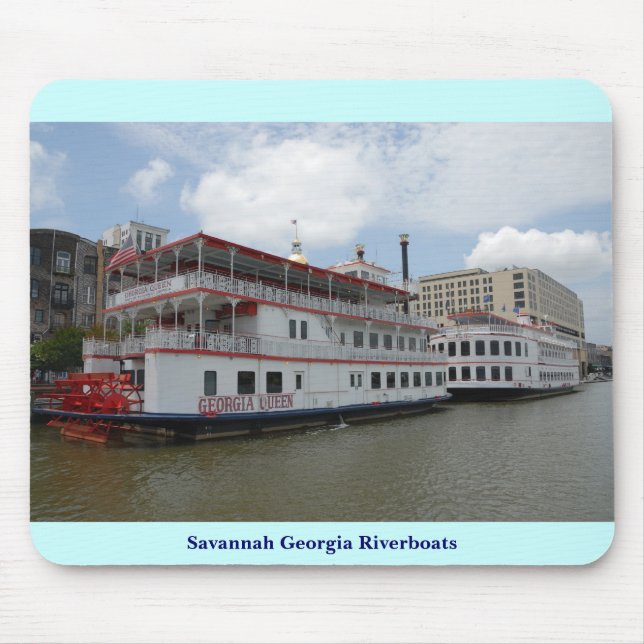 Savannah Georgia Riverboats Mouse Mat (Front)