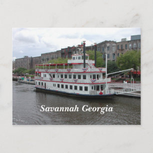 Savannah, Georgia riverfront Postcard