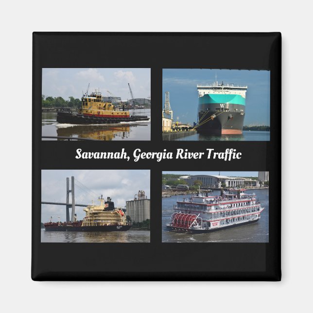 Savannah, Georgia shipping lane Magnet (Front)