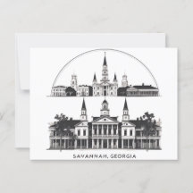 Savannah Georgia Skyline  