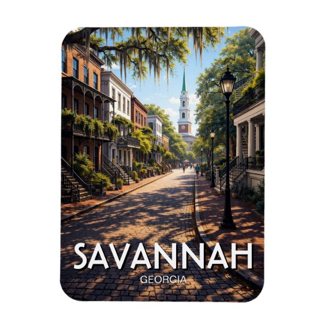 Savannah Georgia Travel Magnet (Vertical)