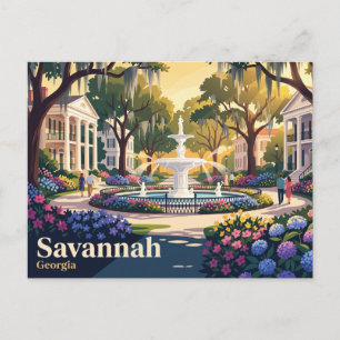 Savannah, Georgia, USA Postcard