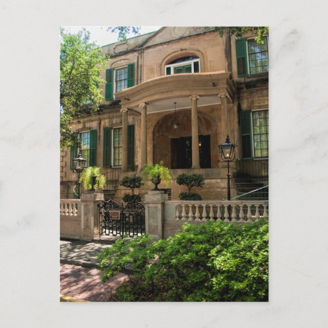 Savannah Georgia Victorian Historical House 2 Postcard (Front)