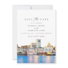 SAVANNAH Georgia Watercolor Skyline Save the Date