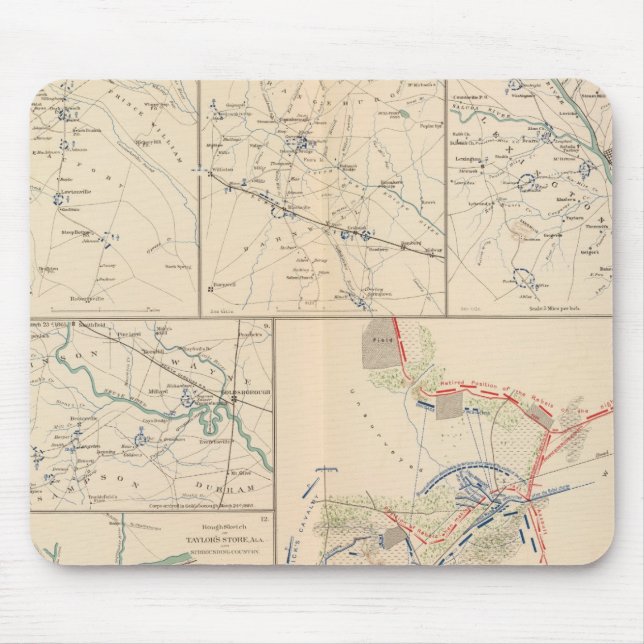 Savannah Goldsborough campaign maps Mouse Mat (Front)