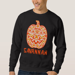 Savannah Halloween Sugar Skull Design Sweatshirt