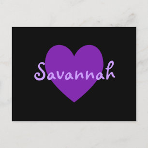 Savannah in Purple Postcard