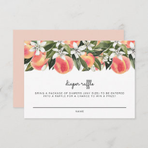 SAVANNAH Little Peach Baby Diaper Raffle Card