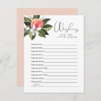 SAVANNAH Little Peach Wishes for Baby Shower Game