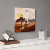 Savannah Nature Landscape Sunset Art