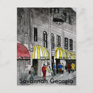 Savannah River Street 4 Postcard